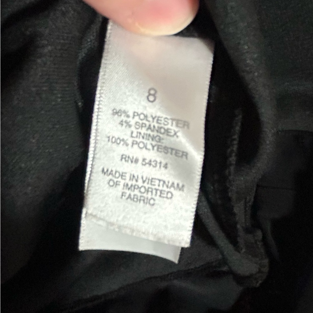 NWT Bisou Bisou Size 8 Black Tank Mini Dress with intricately designed sparkle - Picture 7 of 8